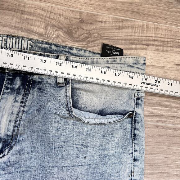 Genuine Authentic Garments Straight Leg Medium Wash Men's Jeans Size W38 L34 - Picture 3 of 11